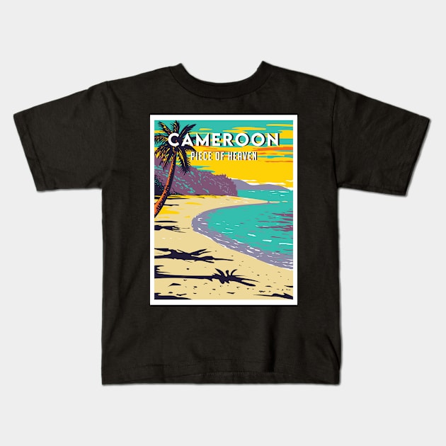 Cameroon travel destination Kids T-Shirt by NeedsFulfilled